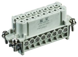 T2010322201-000 - Heavy Duty Connector, HA, Insert, 16+PE Contacts, Receptacle, Screw Socket - TE CONNECTIVITY