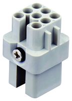 T2020082201-000 - Heavy Duty Connector, HD, Insert, 8+PE Contacts, 3A, Receptacle - TE CONNECTIVITY