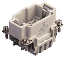 T2040064101-000 - Heavy Duty Connector, HE, Insert, 6+PE Contacts, Plug, Crimp Pin - Contacts Not Supplied - TE CONNECTIVITY