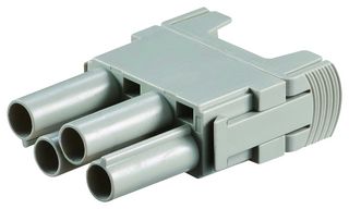 T2111042201-007 - Heavy Duty Connector, HMN, Insert, 4 Contacts, Receptacle, Crimp Socket - Contacts Not Supplied - TE CONNECTIVITY
