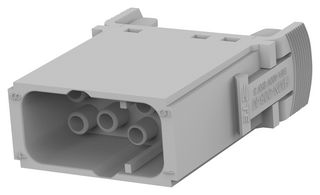 T2111082101-007 - Heavy Duty Connector, HMN, Insert, 8 Contacts, Plug, Crimp Pin - Contacts Not Supplied - TE CONNECTIVITY
