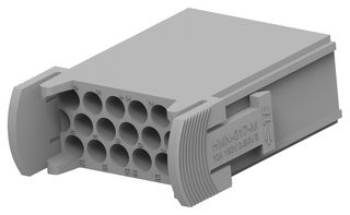 T2111172101-007 - Heavy Duty Connector, HMN, Insert, 17 Contacts, Plug, Crimp Pin - Contacts Not Supplied - TE CONNECTIVITY