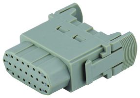 T2111252201-007 - Heavy Duty Connector, HMN, Insert, 25 Contacts, Receptacle, Crimp Socket - Contacts Not Supplied - TE CONNECTIVITY