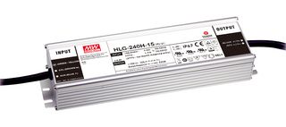 HLG-240H-36A - LED Driver, 241.2 W, 36 VDC, 6.7 A, Constant Current, Constant Voltage, 90 V - MEAN WELL