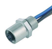 09-3112-01-04 - Sensor Cable, M5 Receptacle, Free End, 4 Positions, 200 mm, 7.9 ", 707 - BINDER