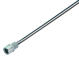 09-3390-00-04 - Sensor Cable, M8 Receptacle, Free End, 4 Positions, 200 mm, 7.9 ", 768/718 - BINDER