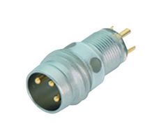 09-3415-00-04 - Sensor Connector, 768/718 Series, M8, Male, 4 Positions, Solder Pin, Straight Panel Mount - BINDER