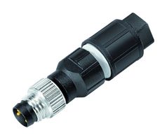 99-3379-500-03 - Sensor Connector, 768 Series, M8, Male, 3 Positions, IDC / IDT Pin, Straight Cable Mount - BINDER