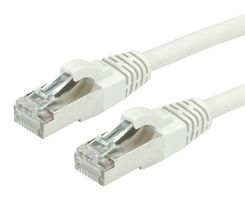21.15.0851 - Ethernet Cable, Cat6a, RJ45 Plug to RJ45 Plug, SFTP (Screened Foiled Twisted Pair), Grey, 1 m - ROLINE