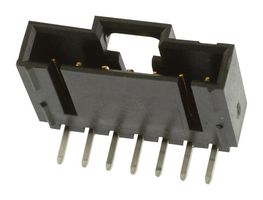 70553-0112 - Pin Header, Signal, 2.54 mm, 1 Rows, 8 Contacts, Through Hole Right Angle, SL 70553 - MOLEX