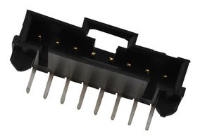 70555-0043 - Pin Header, Signal, 2.54 mm, 1 Rows, 9 Contacts, Through Hole Right Angle, SL 70555 - MOLEX