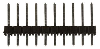 90120-0129 - Pin Header, Signal, 2.54 mm, 1 Rows, 9 Contacts, Through Hole Straight, C-Grid III 90120 - MOLEX