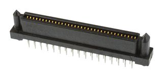 71660-7040 - Mezzanine Connector, Receptacle, 1.27 mm, 2 Rows, 40 Contacts, Through Hole Mount, Copper Alloy - MOLEX