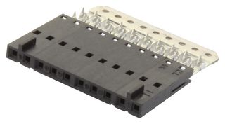 15-38-8100 - FFC / FPC Board Connector, 2.54 mm, 10 Contacts, Receptacle, SL 70430, Crimp - MOLEX