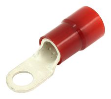 19067-0097 - Ring Tongue Terminal, M10, 3/8", 2 AWG, NylaKrimp 19067, Red - MOLEX