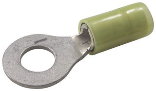 19324-0016 - Ring Tongue Terminal, M10, 3/8", 6 mm², Avikrimp 19324, Yellow - MOLEX