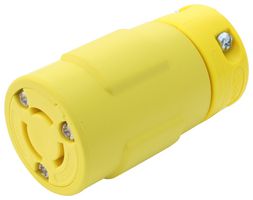 130141-0053 - Power Entry Connector, Industrial Electrical AC Power, 15 A, Yellow, Nylon (Polyamide) Body - MOLEX