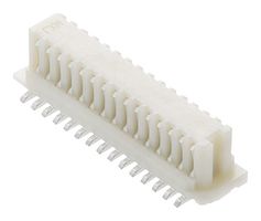 52465-2071 - Mezzanine Connector, Receptacle, 0.8 mm, 2 Rows, 20 Contacts, Surface Mount, Phosphor Bronze - MOLEX