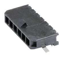 43650-0613 - Pin Header, Power, 3 mm, 1 Rows, 6 Contacts, Surface Mount Right Angle, Micro-Fit 3.0 43650 - MOLEX