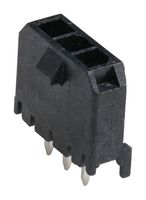 43650-0328 - Pin Header, Power, 3 mm, 1 Rows, 3 Contacts, Through Hole Straight, Micro-Fit 3.0 43650 - MOLEX