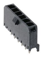 43650-0627 - Pin Header, Power, 3 mm, 1 Rows, 6 Contacts, Through Hole Straight, Micro-Fit 3.0 43650 - MOLEX