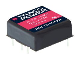 THN 15-2421N - Isolated Through Hole DC/DC Converter, ITE, 2:1, 15 W, 2 Output, 5 V, 1.5 A - TRACO POWER