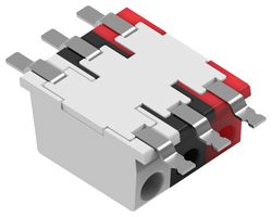 3-2834334-3 - Wire-To-Board Terminal Block, Poke-In, 4 mm, 3 Ways, 22 AWG, 18 AWG, Poke In - TE CONNECTIVITY