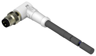 T4061220003-002 - Sensor Cable, 90° M8 Plug, Free End, 3 Positions, 1 m, 3.28 ft, T406 - TE CONNECTIVITY