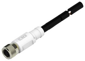 T4061310004-001 - Sensor Cable, M8 Receptacle, Free End, 4 Positions, 500 mm, 19.7 ", T406 - TE CONNECTIVITY