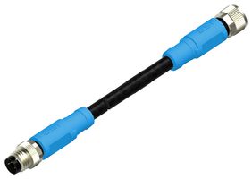 T4062113003-005 - Sensor Cable, M8 Plug, M8 Receptacle, 3 Positions, 5 m, 16.4 ft, T406 - TE CONNECTIVITY