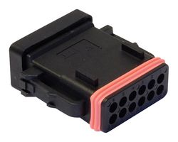 132015-0135 - Automotive Connector Housing, Trident CTC, Plug, 12 Ways - ITT CANNON