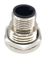 MPM12-SSP-4AFP - Sensor Connector, M12, Male, 4 Positions, Solder Pin, Straight Panel Mount - MULTICOMP PRO