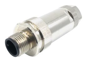 MPM12-SC24-P5AC - Sensor Connector, M12, Male, 5 Positions, Crimp Pin, Straight Cable Mount - MULTICOMP PRO