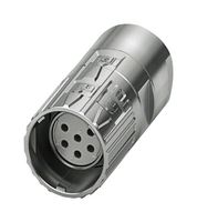 1629184 - Sensor Connector, M23 PRO Series, M23, Female, 6 Positions, Crimp Socket - Contacts Not Supplied - PHOENIX CONTACT