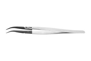 7ZJ.SA.0 - Tweezer, Precision, Curve, Pointed, ZTA Tip, 130 mm Length - IDEAL-TEK