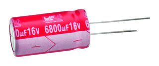 860020272006 - Electrolytic Capacitor, 120 µF, 10 V, ± 20%, Radial Leaded, 2000 hours @ 105°C, Polar - WURTH ELEKTRONIK