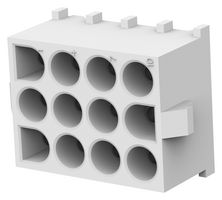 350829-1 - Pin Header, Wire-to-Board, 6.35 mm, 3 Rows, 12 Contacts, Through Hole Straight - AMP - TE CONNECTIVITY