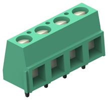 282837-4 - Wire-To-Board Terminal Block, 5.08 mm, 4 Ways, 30 AWG, 16 AWG, 1.3 mm², Screw - TE CONNECTIVITY