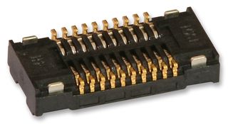 51338-0474 - Mezzanine Connector, Receptacle, 0.4 mm, 2 Rows, 40 Contacts, Surface Mount, Phosphor Bronze - MOLEX