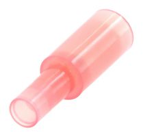 19038-0006 - Bullet Terminal, InsulKrimp 19038, 22AWG to 18AWG, 1.3 mm², Female Bullet, Red, Nylon (Polyamide) - MOLEX