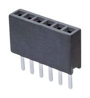 M50-3030642 - PCB Receptacle, Board-to-Board, 1.27 mm, 1 Rows, 6 Contacts, Through Hole Mount, Archer M50-303 - HARWIN