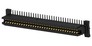 120521-1 - Mezzanine Connector, Receptacle, 1 mm, 2 Rows, 64 Contacts, Surface Mount, Phosphor Bronze - AMP - TE CONNECTIVITY