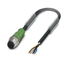 SAC-4P-M12MS/ 3,0-PVC - Sensor Cable, 4 Pos, M12 Plug, Free End, 4 Positions, 3 m, 9.8 ft - PHOENIX CONTACT