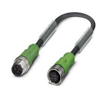 SAC-4P-M12MS/10,0-PUR/M12FS - Sensor Cable, 4 Pos, M12 Plug, M12 Receptacle, 4 Positions, 10 m, 33 ft - PHOENIX CONTACT