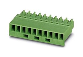 MCC 1/ 6-STZ-3,81 BK - Pluggable Terminal Block, 3.81 mm, 6 Ways, 24AWG to 18AWG, 1 mm², Crimp, 8 A - PHOENIX CONTACT