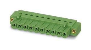 IC 2,5 HC/ 3-GF-5,08 - Terminal Block, w/Flange, Socket, 5.08 mm, 3 Ways, 16 A, 320 V, Through Hole Right Angle - PHOENIX CONTACT