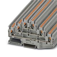 PT 2,5-3L - DIN Rail Mount Terminal Block, 6 Ways, 26 AWG, 12 AWG, 2.5 mm², Push In, 20 A - PHOENIX CONTACT