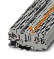 ST 2,5-QUATTRO-MT - DIN Rail Mount Terminal Block, Knife Disconnect, 4 Ways, 28 AWG, 12 AWG, 2.5 mm², Clamp, 20 A - PHOENIX CONTACT