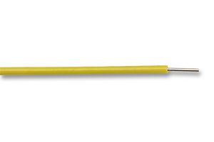 MCP00009 - Wire, PVC, Yellow, 23 AWG, 0.28 mm², 328 ft, 100 m, BS4808 / Def Stan 61-12, 1/0.6 - MULTICOMP PRO