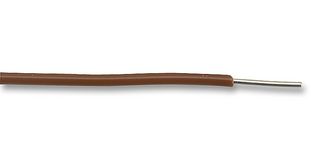 MCP00012 - Wire, PVC, Brown, 23 AWG, 0.28 mm², 328 ft, 100 m, BS4808 / Def Stan 61-12, 1/0.6 - MULTICOMP PRO